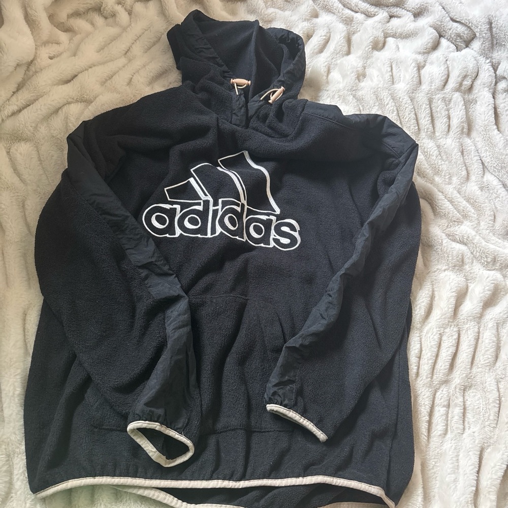 Adidas Black Fleece Hoodie
